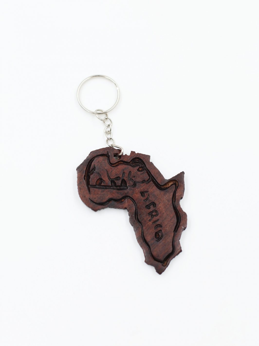 drewniany breloczek mapa Afryki