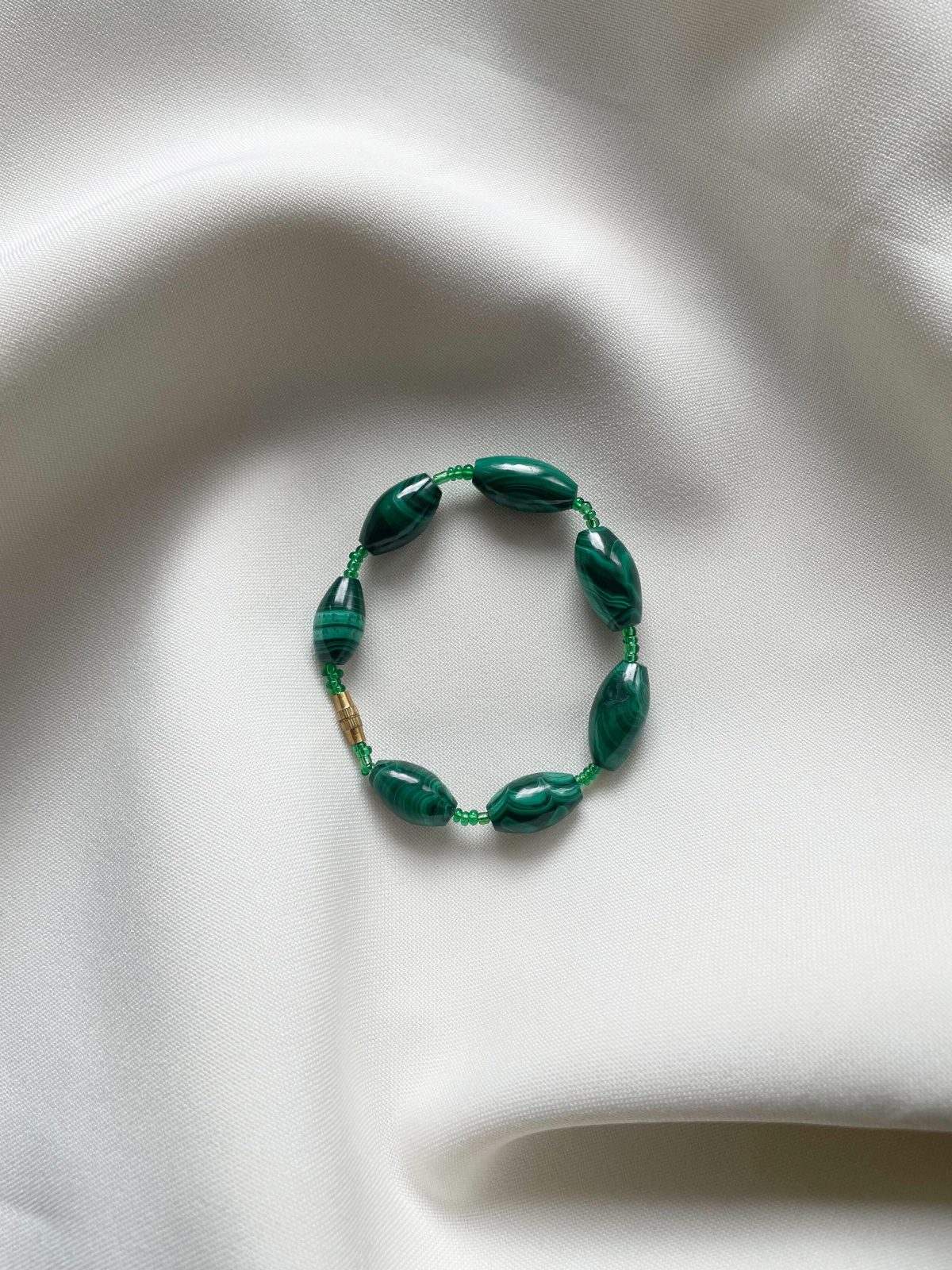 Bransoletka malachitowa malachit