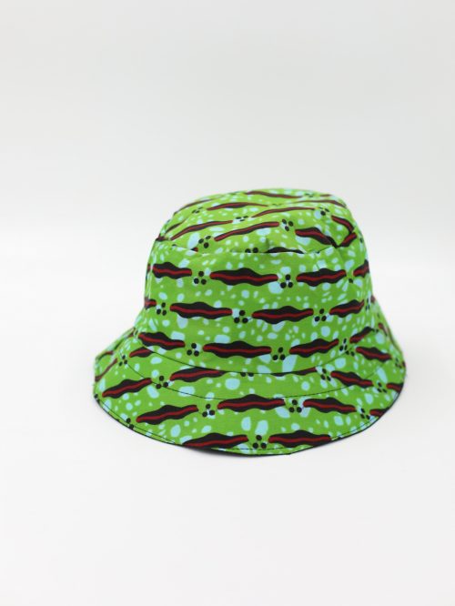 kapelusz zielony na lato bucket hat batik afryka Senegal